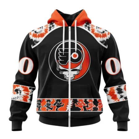 NHL Personalized Name And Number, Philadelphia Flyers Special Grateful Dead Design,QTNHL Personalized Name And Number,080524B114