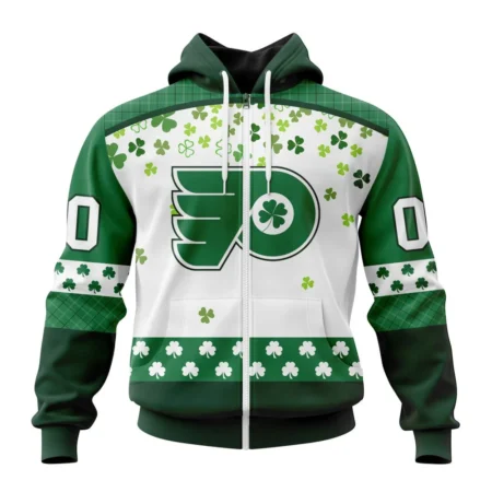 NHL Personalized Name And Number, Philadelphia Flyers Special Design For St. Patrick Day,QTNHL Personalized Name And Number,080524B1240