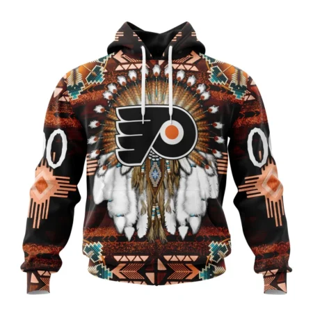 NHL Philadelphia Flyers Special Native Costume Design,QTNHL080524A129