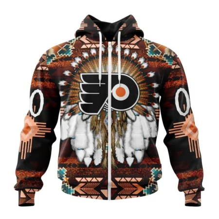 NHL Personalized Name And Number, Philadelphia Flyers Special Native Costume Design,QTNHL Personalized Name And Number,080524B129