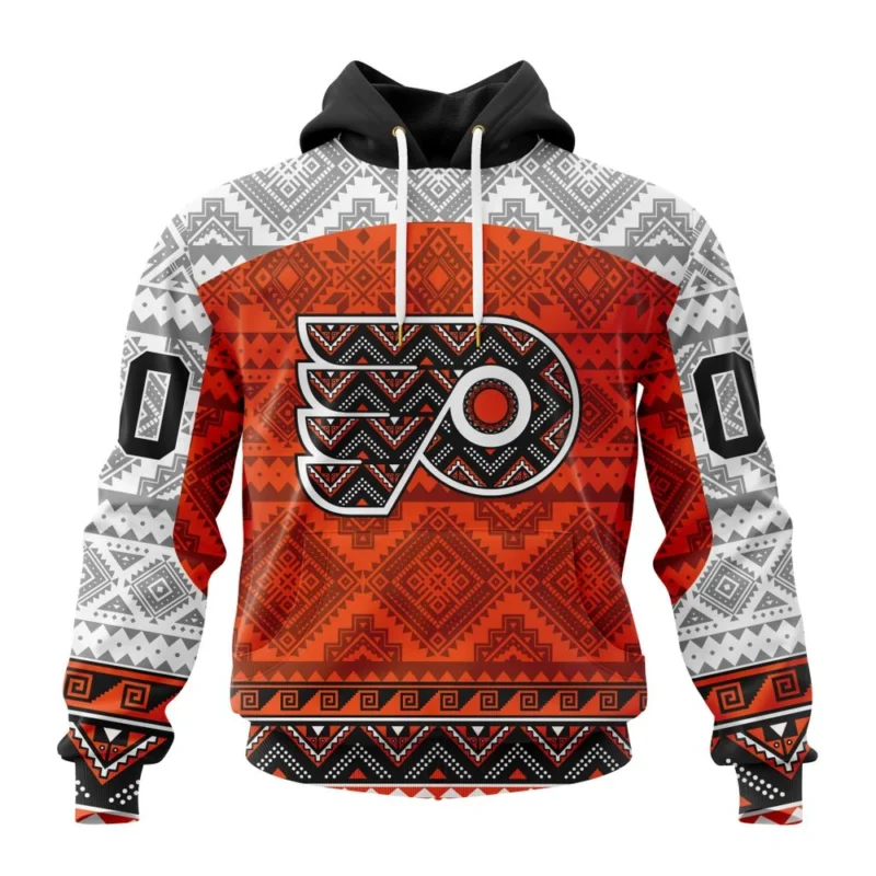 NHL Philadelphia Flyers Special Design With Native Pattern,QTNHL080524A1296