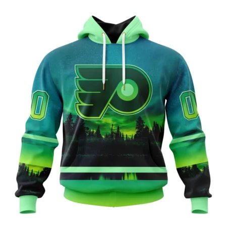 NHL Philadelphia Flyers Special Northern Lights Design,QTNHL080524A1373