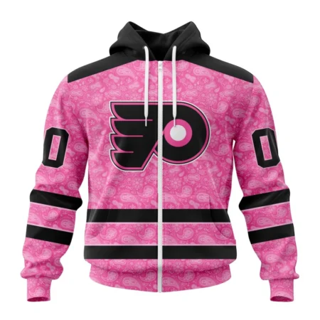 NHL Personalized Name And Number, Philadelphia Flyers Special Pink Fight Breast Cancer,QTNHL Personalized Name And Number,080524B1635