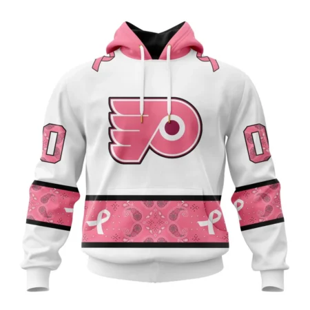 NHL Philadelphia Flyers In Classic Style With Paisley, In October We Wear Pink Breast Cancer,QTNHL080524A1666