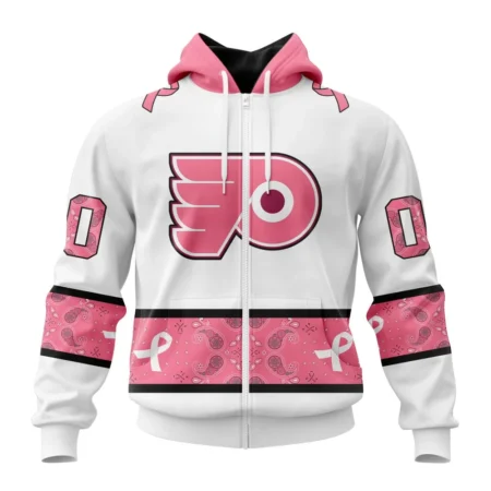 NHL Personalized Name And Number, Philadelphia Flyers In Classic Style With Paisley, In October We Wear Pink Breast Cancer,QTNHL Personalized Name And Number,080524B1666