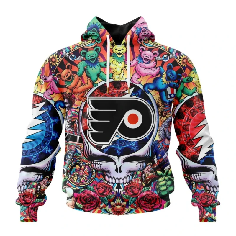 NHL Philadelphia Flyers Special Grateful Dead Design,QTNHL080524A1886