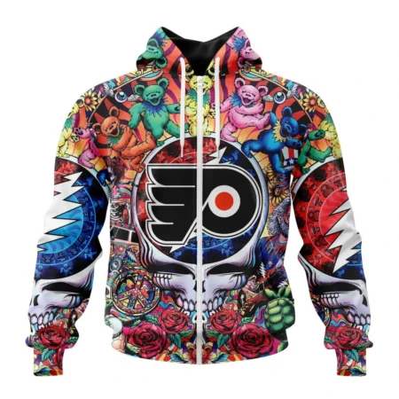 NHL Personalized Name And Number, Philadelphia Flyers Special Grateful Dead Design,QTNHL Personalized Name And Number,080524B1886