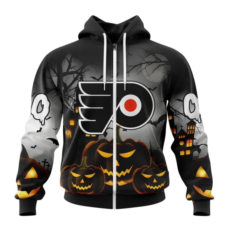 NHL Personalized Name And Number, Philadelphia Flyers Special Design For Halloween,QTNHL Personalized Name And Number,080524B1992