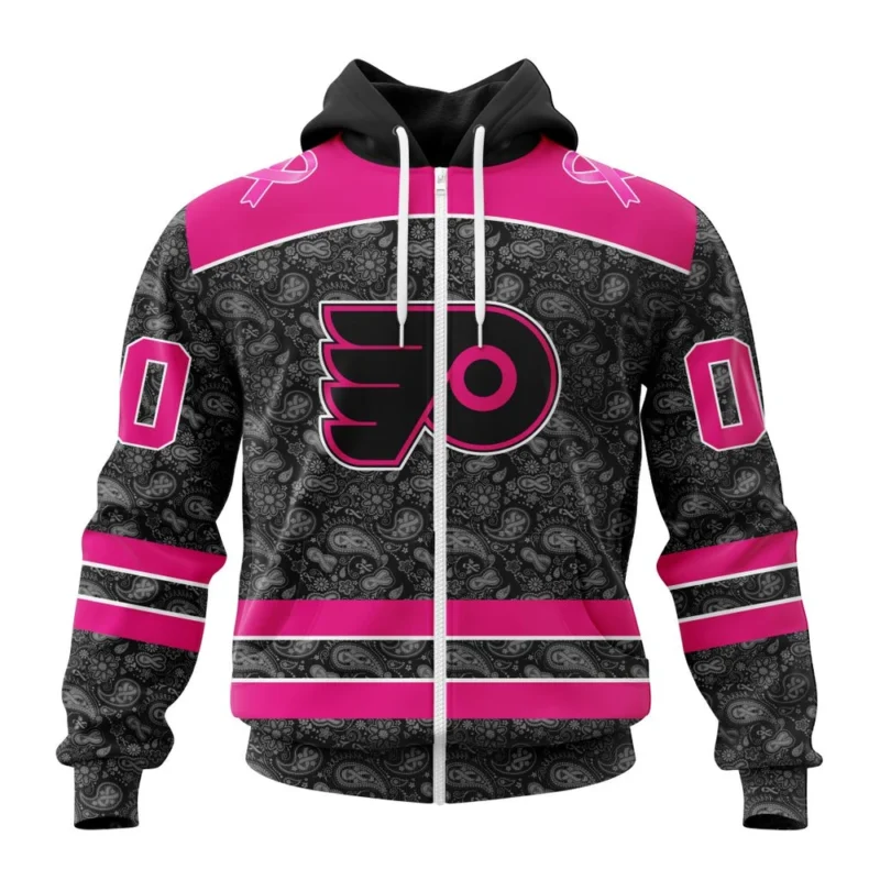 NHL Personalized Name And Number, Philadelphia Flyers Special Pink In The Rink Fight Breast Cancer,QTNHL Personalized Name And Number,080524B2079