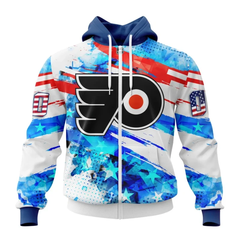 Philadelphia Flyers, Special Concept For Independence Day,QTNHL Personalized Name And Number,080524B2145