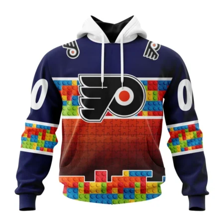 NHL Philadelphia Flyers Special Autism Awareness Design ,QTNHL080524A2233