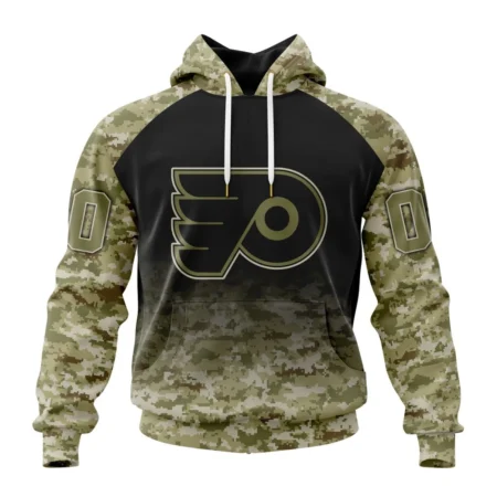 NHL Philadelphia Flyers Special Camo Design For Veterans Day,QTNHL080524A224