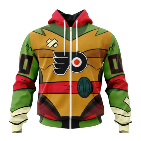 NHL Personalized Name And Number, Philadelphia Flyers Special Teenage Mutant Ninja Turtles Design,QTNHL Personalized Name And Number,080524B2265