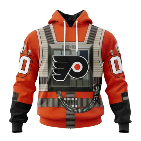 NHL Philadelphia Flyers Star Wars Rebel Pilot Design,QTNHL080524A2322