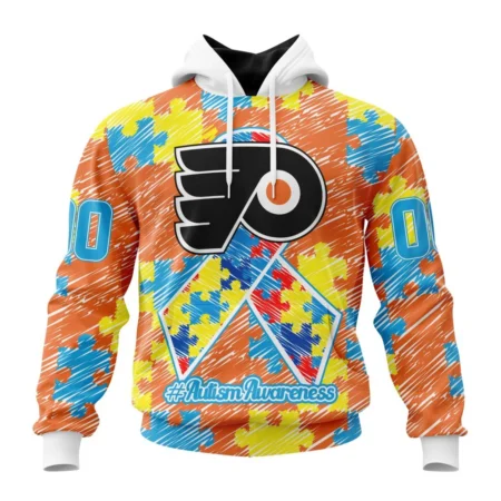 NHL Philadelphia Flyers Special Autism Awareness Design,QTNHL080524A2469