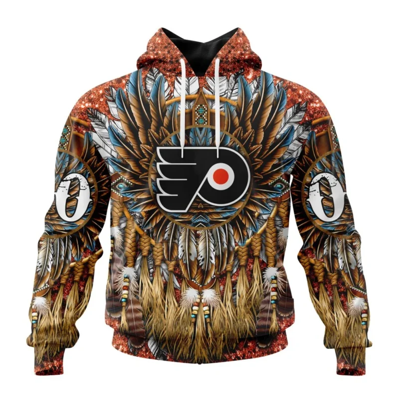 NHL Philadelphia Flyers Special Native Costume Design,QTNHL080524A2734