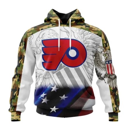 NHL Philadelphia Flyers, Specialized Design With Our America Flag And Our America Eagle,QTNHL080524A3442