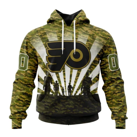 NHL Philadelphia Flyers Special Military Camo Kits For Veterans Day And Rememberance Day,QTNHL080524A3484