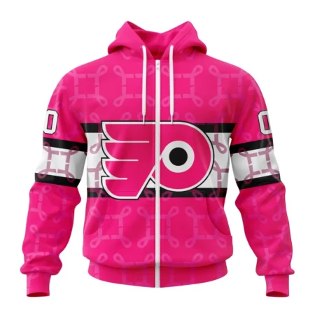 NHL Philadelphia Flyers, Specialized Design I Pink I Can, In October We Wear Pink Breast Cancer,QTNHL 080524B3615