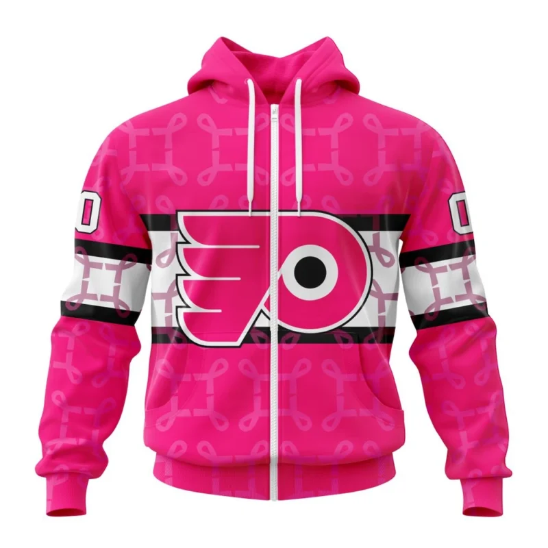 NHL Philadelphia Flyers, Specialized Design I Pink I Can, In October We Wear Pink Breast Cancer,QTNHL 080524B3615