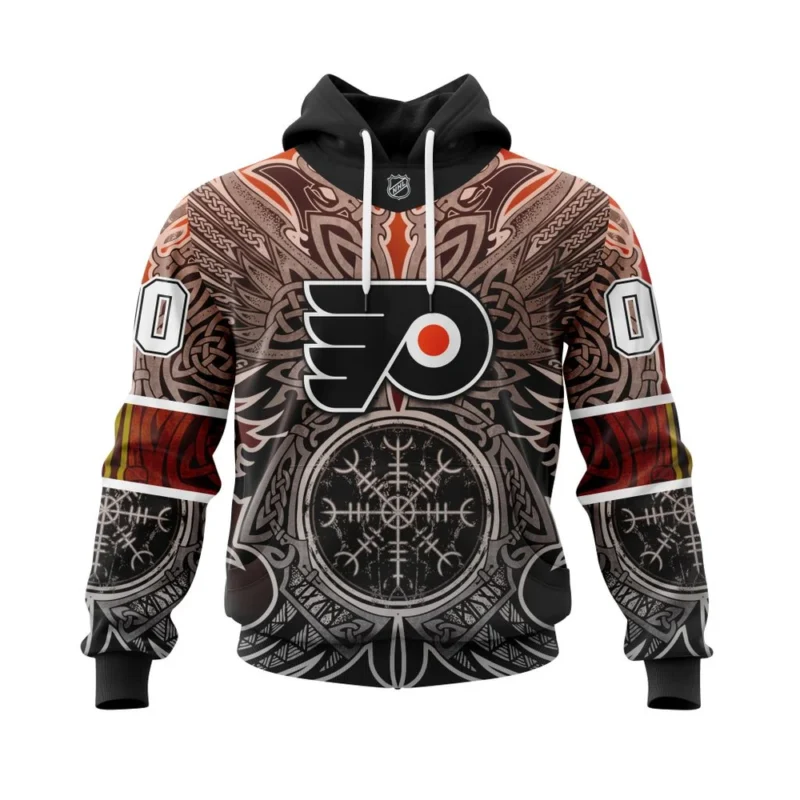 Philadelphia Flyers , Specialized Norse Viking Symbols,QTNHL080524A3933