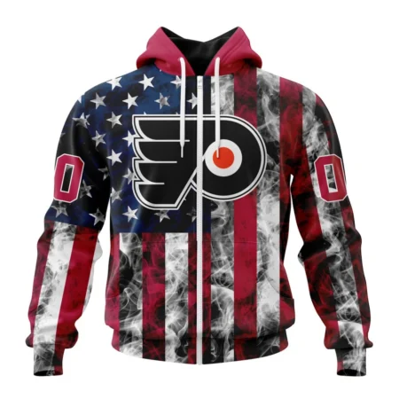 NHL Personalized Name And Number, Philadelphia Flyers Special Design For Independence Day The Fourth Of July,QTNHL Personalized Name And Number,080524B483