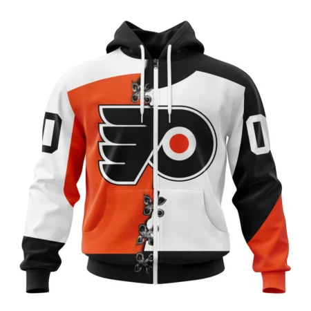 NHL Personalized Name And Number, Philadelphia Flyers Special Home Mix Reverse Retro Personalized Kits,QTNHL Personalized Name And Number,080524B927