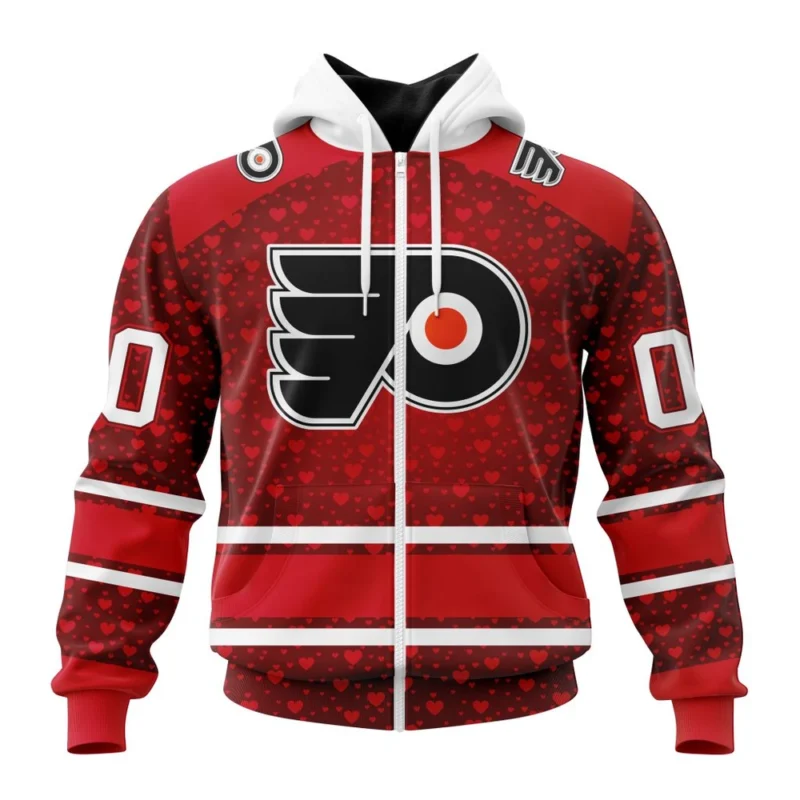 NHL Personalized Name And Number, Philadelphia Flyers Special Gift For Valentines Day,QTNHL Personalized Name And Number,080524B990