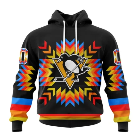 NHL Pittsburgh Penguins Special Design With Native Pattern,QTNHL080524A1020