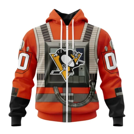 NHL Personalized Name And Number, Pittsburgh Penguins Star Wars Rebel Pilot Design,QTNHL Personalized Name And Number,080524B120