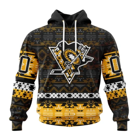 NHL Pittsburgh Penguins Special Design With Native Pattern,QTNHL080524A1327