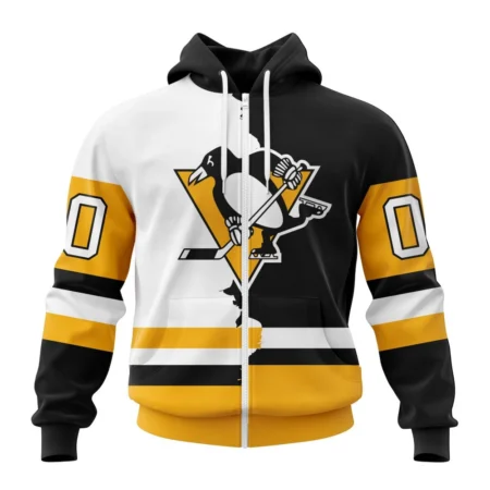 NHL Personalized Name And Number, Pittsburgh Penguins Personalize  Home Mix Away Kits,QTNHL Personalized Name And Number,080524B1505