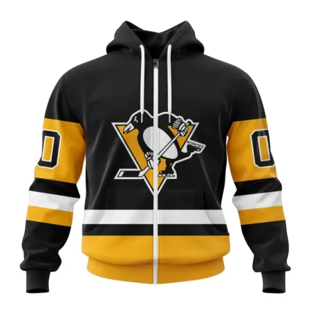 NHL Personalized Name And Number, Pittsburgh Penguins Personalized  Home Kits,QTNHL Personalized Name And Number,080524B1544