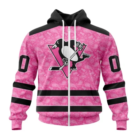 NHL Personalized Name And Number, Pittsburgh Penguins Special Pink Fight Breast Cancer,QTNHL Personalized Name And Number,080524B1634