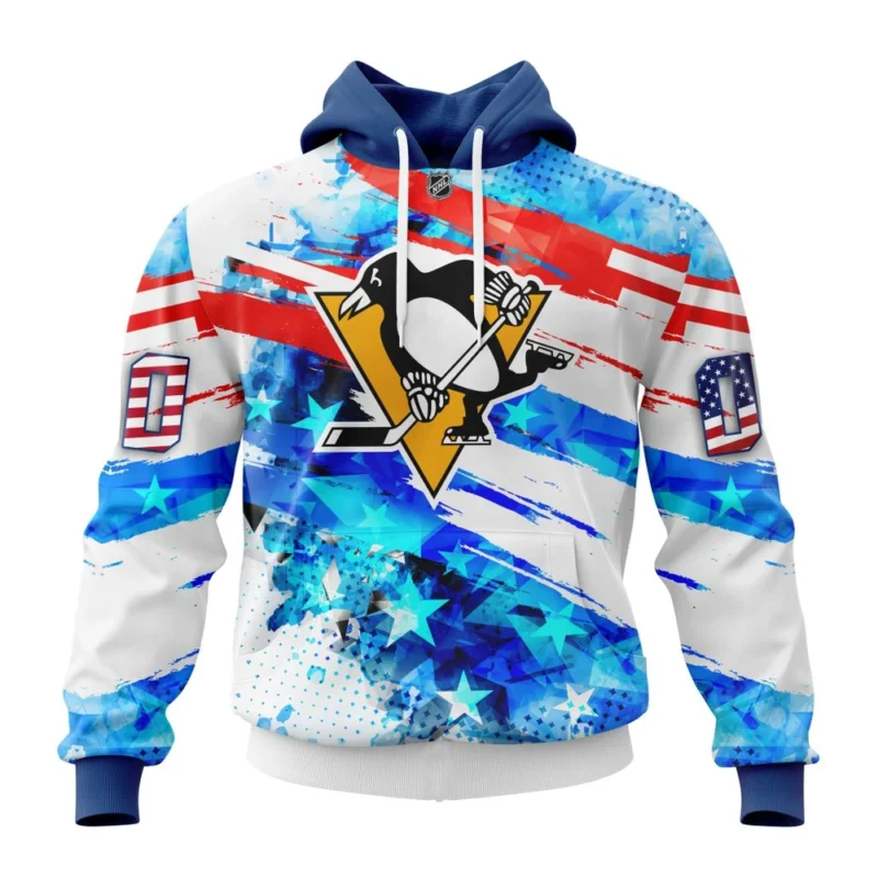 Pittsburgh Penguins, Special Concept For Independence Day,QTNHL080524A2135