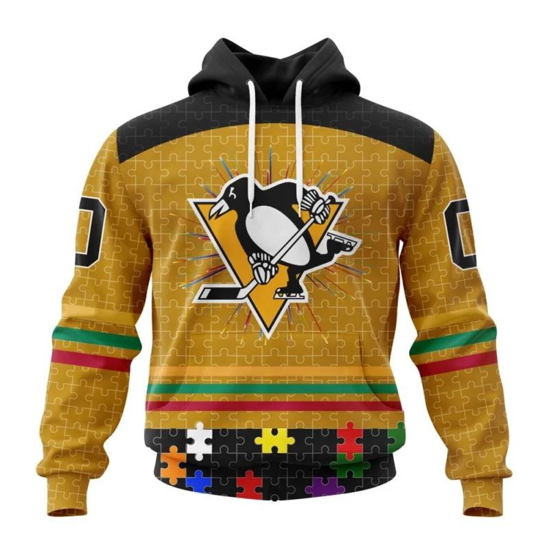 NHL Pittsburgh Penguins, Specialized Fearless Aganst Autism ,QTNHL080524A2515