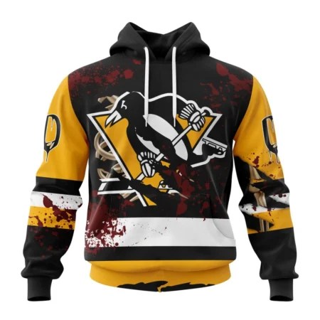 NHL Pittsburgh Penguins, Specialized Design Jersey With Your Ribs For Halloween,QTNHL080524A3499