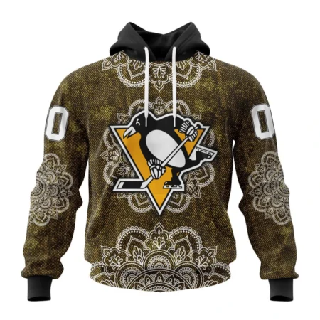 NHL Pittsburgh Penguins, Specialized Mandala Style,QTNHL080524A4046