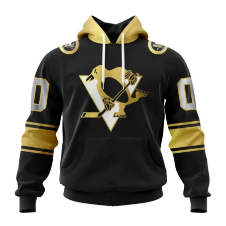 NHL Pittsburgh Penguins Special Black And Gold Design,QTNHL080524A764