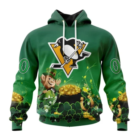 NHL Pittsburgh Penguins Special Design For St. Patrick' Day,QTNHL080524A894