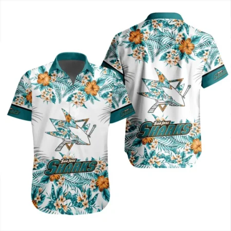 San Jose Sharks  Tropical Style National Hockey League Hawaiian Shirt All Over Prints QTHWS310724A17