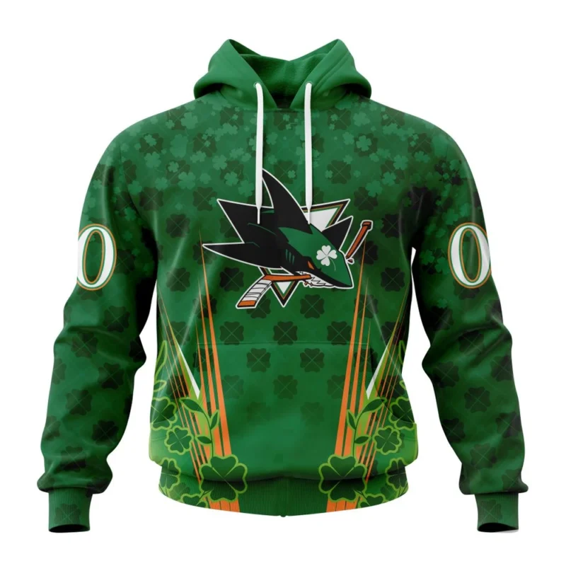 NHL San Jose Sharks Special Design For St. Patrick' Day,QTNHL080524A1145