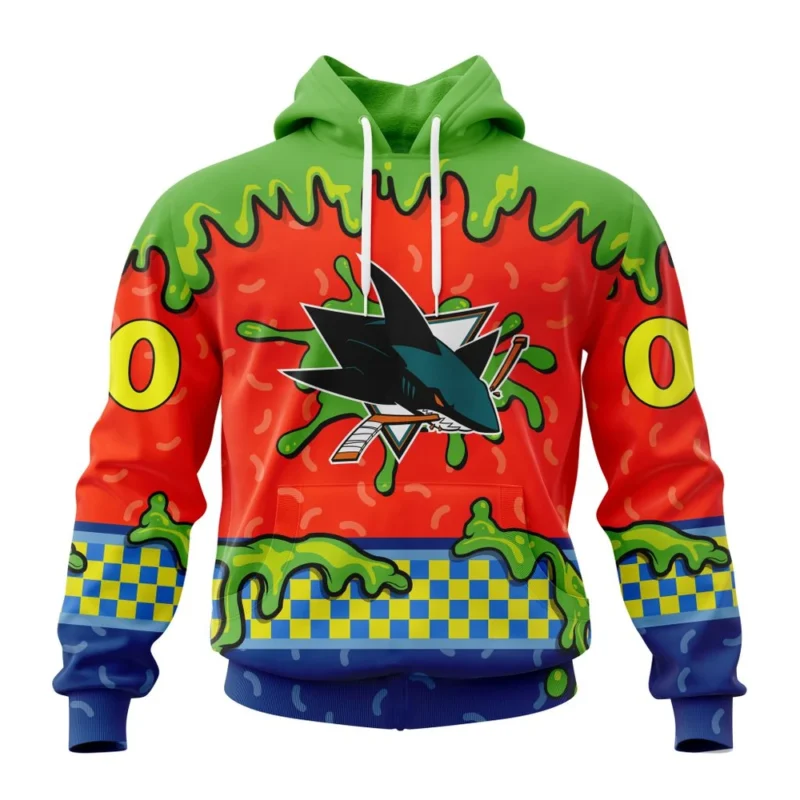 NHL San Jose Sharks Special Nickelodeon Design,QTNHL080524A1174