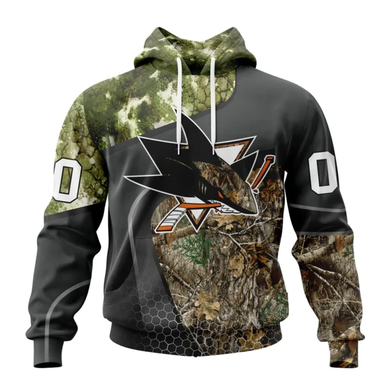 NHL San Jose Sharks Special Hunting Camo Design,QTNHL080524A1307