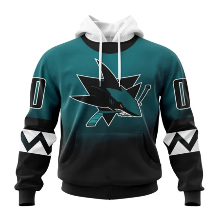 NHL San Jose Sharks Personalize Gradient Series Concept,QTNHL080524A1342