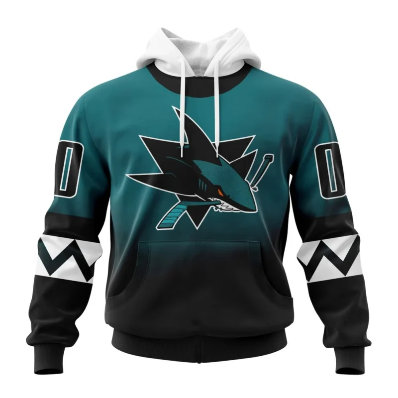 NHL San Jose Sharks Personalize Gradient Series Concept,QTNHL080524A1342