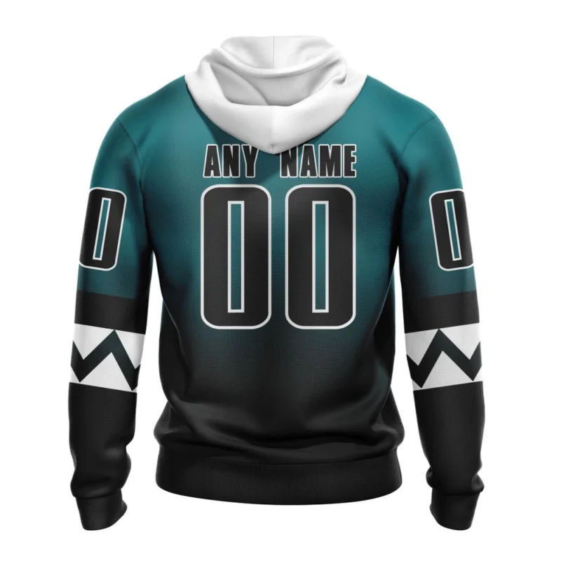 NHL Personalized Name And Number, San Jose Sharks Personalize Gradient Series Concept,QTNHL Personalized Name And Number,080524B1342