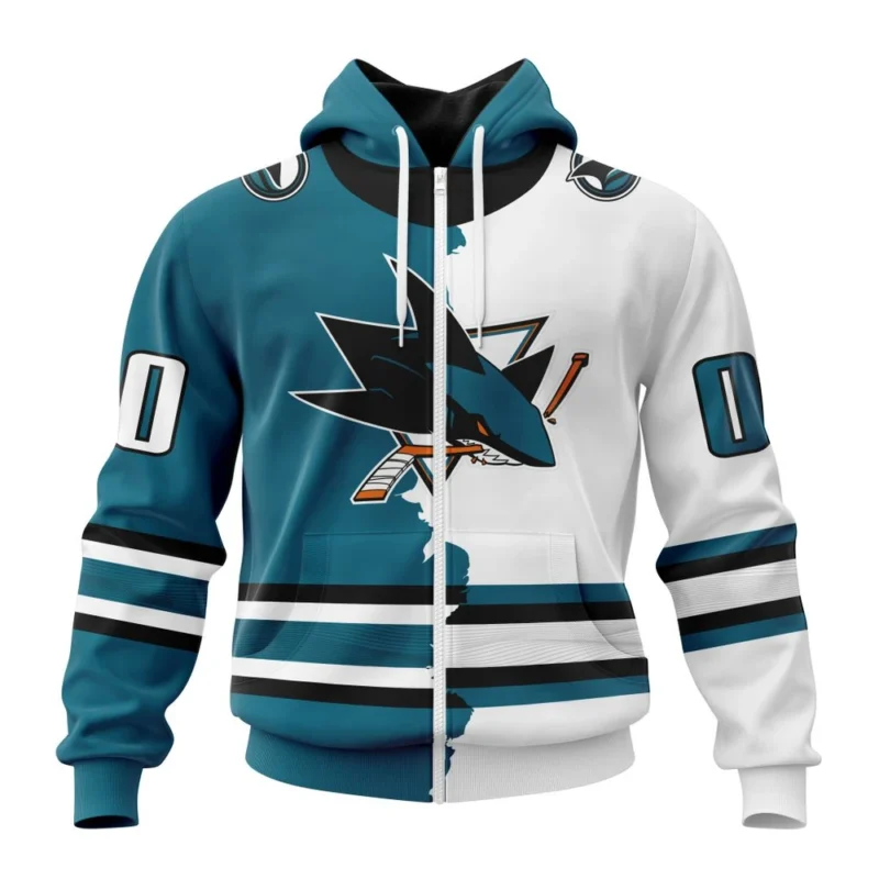 NHL Personalized Name And Number, San Jose Sharks Personalize  Home Mix Away Kits,QTNHL Personalized Name And Number,080524B1504