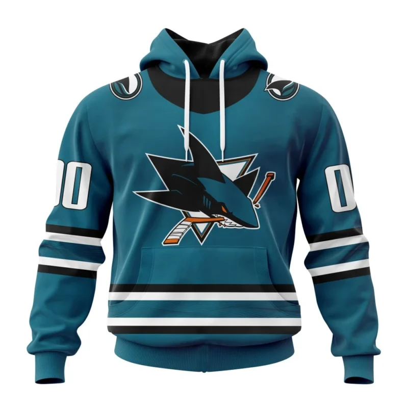 NHL San Jose Sharks Personalized  Home Kits,QTNHL080524A1542