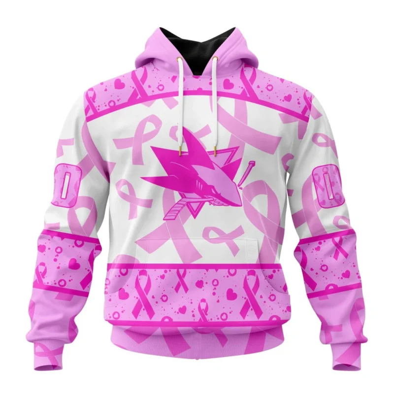 NHL San Jose Sharks Special Pink October Breast Cancer Awareness Month,QTNHL080524A1856